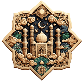 AI generated islamic symbol and logo representing the festive spirit of islamic event and celebration png
