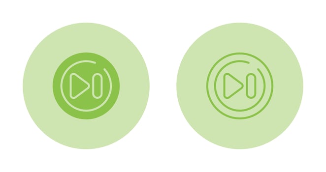 Fast Forward Circle Vector Icon