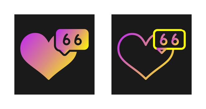 Love quote Vector Icon