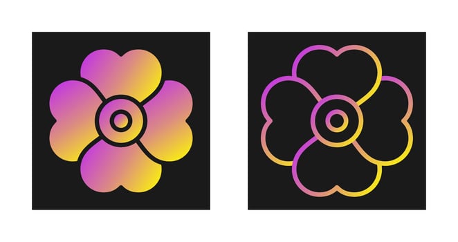 Cherry blossom Vector Icon