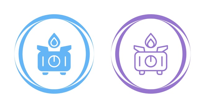 Portable stove Vector Icon