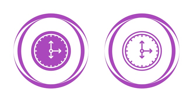 Clock Vector Icon