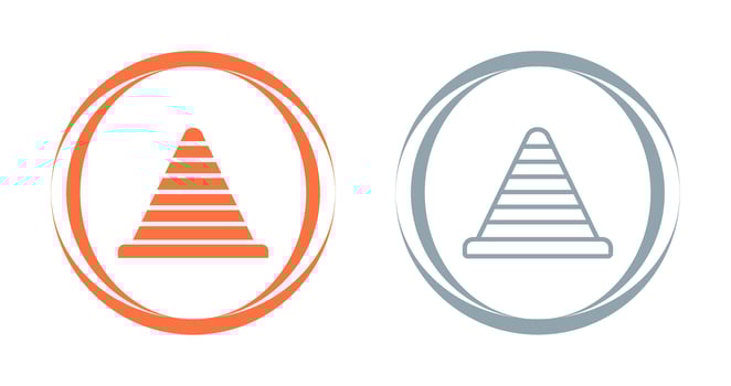 Traffic cone Vector Icon