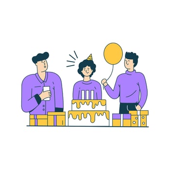 Happy Birthday - Flat Design vector