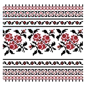 Ornament of Ukrainian embroidery. Vector illustration. 5