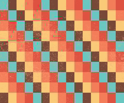 Retro colorful tiles geometric texture and pattern background vector