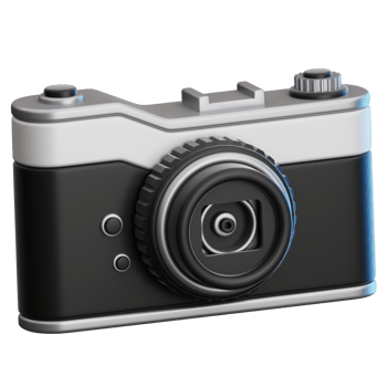 Camera travel 3D Illustration for web, app, infographic, etc png