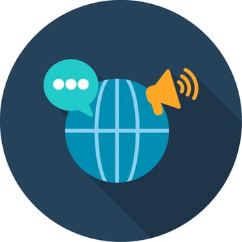 Global Marketing Vector Icon