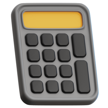 Calculator 3D Illustration for web, app, infographic, etc png
