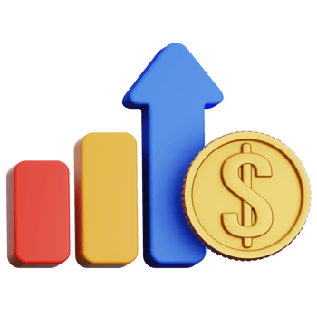 Growth 3D Illustration for web, app, infographic, etc png