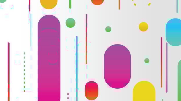 Abstract minimal geometric shape background with gradient vector