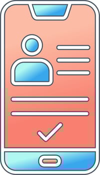 Smartphone Id Vector Icon