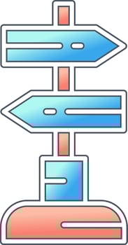 Sign Post Vector Icon