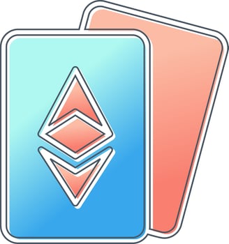Ethereum Cards Vector Icon