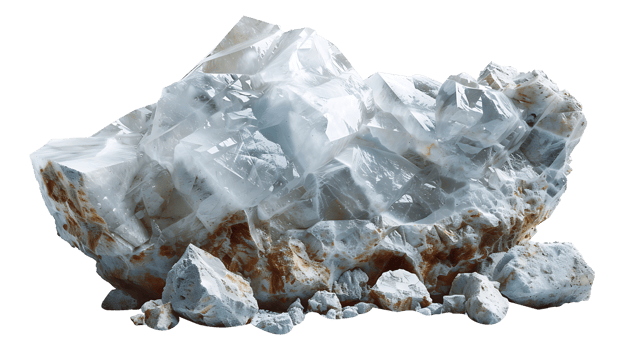 AI generated Broken stone on a transparent background. Stone png