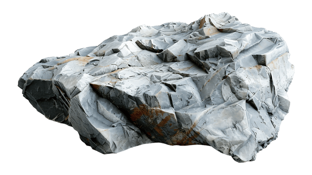 AI generated Broken stone on a transparent background. Stone png