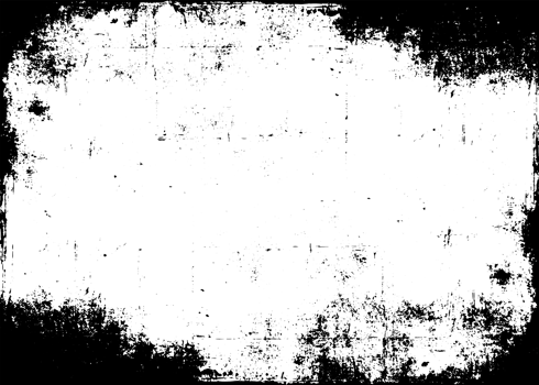 Grunge border texture background. Abstract frame overlay. PNG graphic illustration with transparent background.
