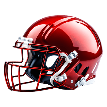 AI generated American Football Helmet Isolated on Transparent Background png
