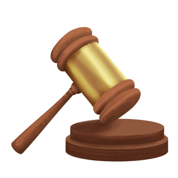 Wooden gavel justice png