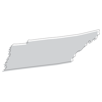 Map of Tennessee. Tennessee map. USA map png