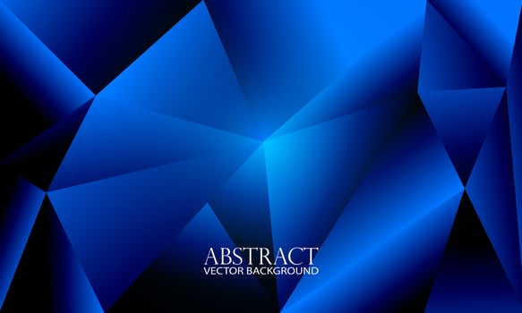 Abstract blue polygonal background. Vector illustration for your design.