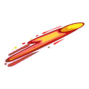laser projectile game cartoon vector illustration