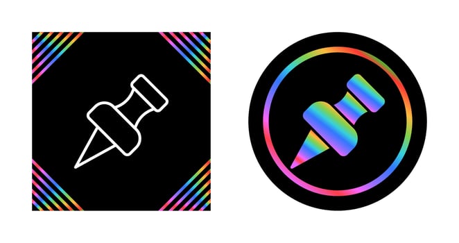 Thumbtack Vector Icon