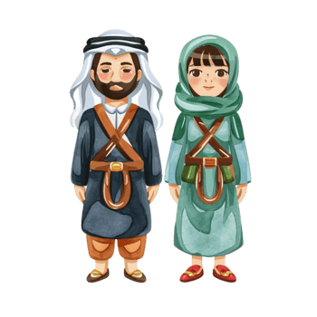AI generated Jordan national costume png