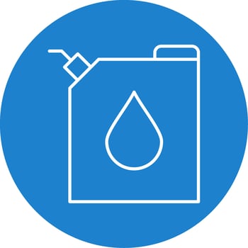 Fuel Line Circle color Icon vector