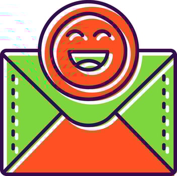Emoji Filled Icon vector