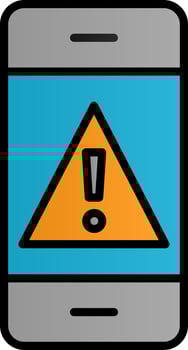 Mobile Alert Vector Icon