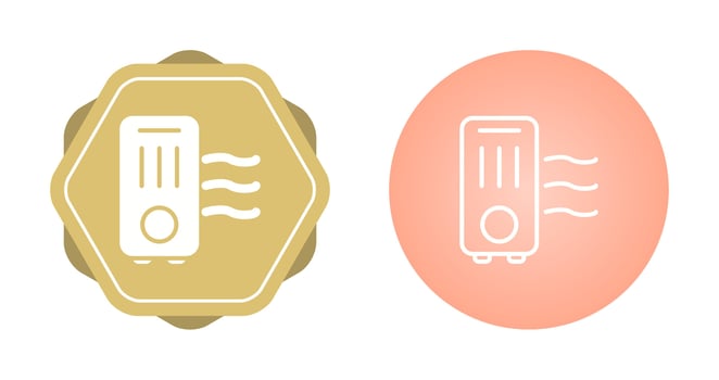 Portable Air Purifier Vector Icon