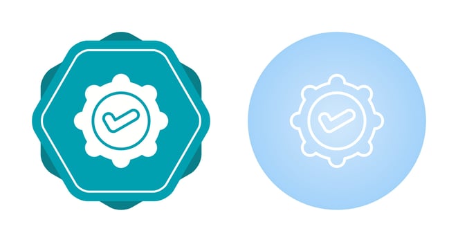 Badge Check Vector Icon