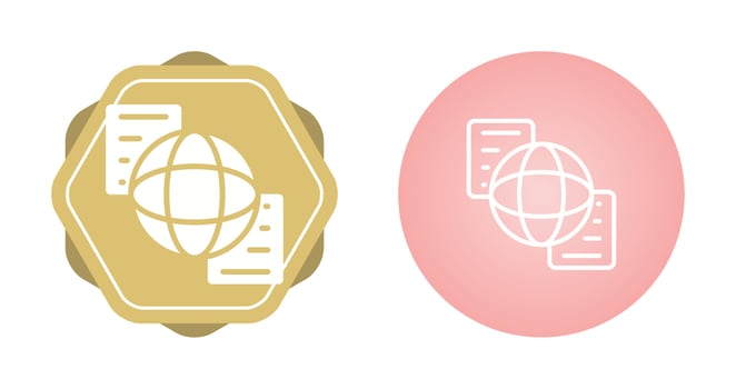 Document Sharing Vector Icon