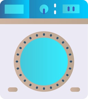 Laundry Flat Gradient Icon vector