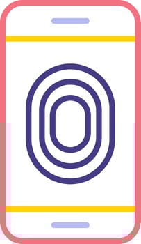 Unlocked Fingerprint Vector Icon