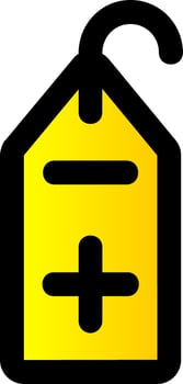 Add tag Filled Gradient Icon vector