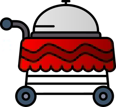 Cart Filled Gradient Icon vector