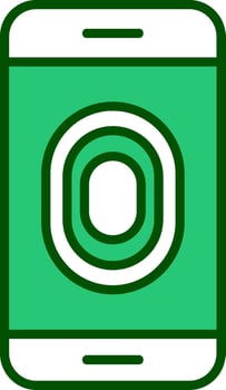 Unlocked Fingerprint Vector Icon