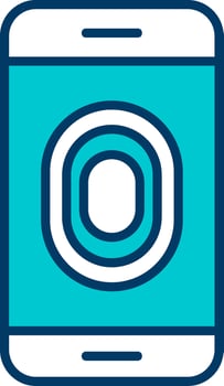 Unlocked Fingerprint Vector Icon