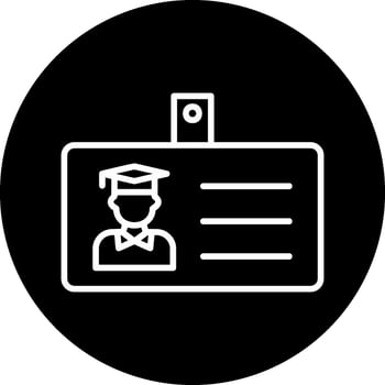 Student Id Card Vector Icon