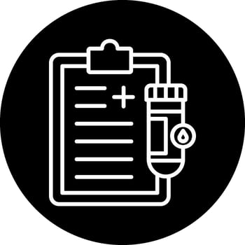 Urine Report Vector Icon