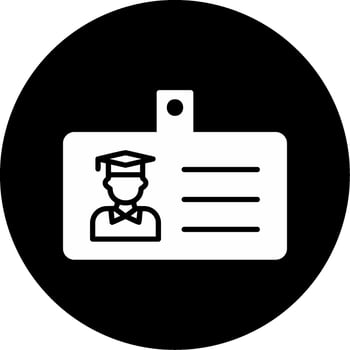 Student Id Card Vector Icon
