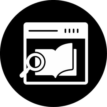 Research Book Vector Icon
