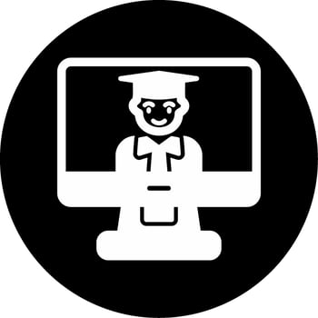 Online Learning Vector Icon