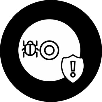 Cd Virus Vector Icon