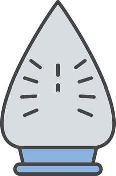 Iron Line Filled Light Icon vector