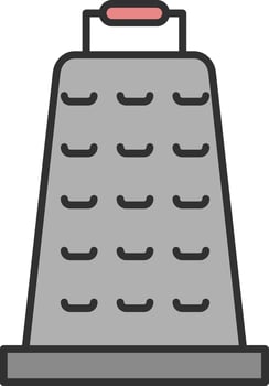 Grater Line Filled Light Icon vector