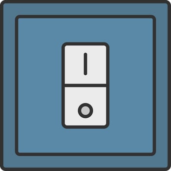 Switcher Line Filled Light Icon vector