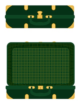 travel suitcases stock vector illustration isolated on white background